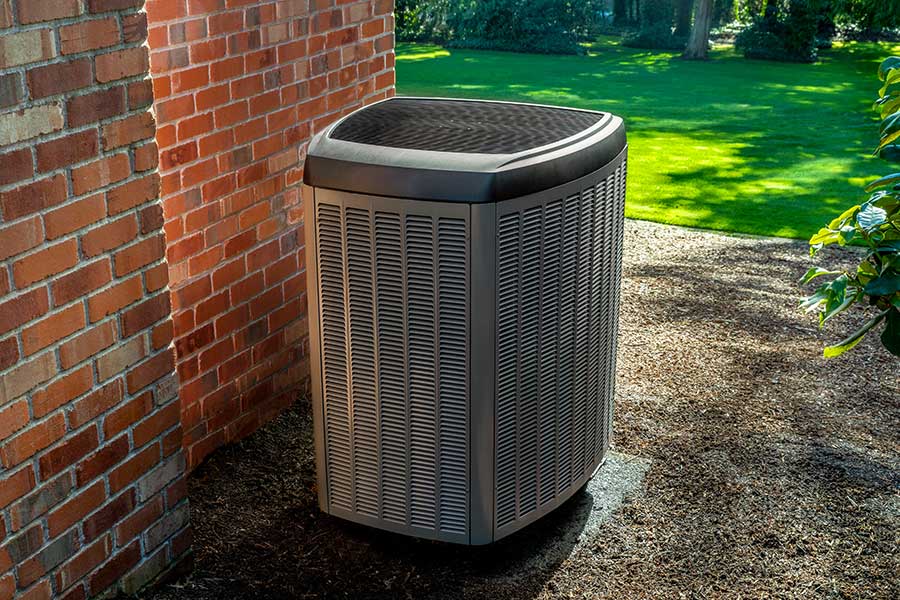 Outdoor AC unit for repair